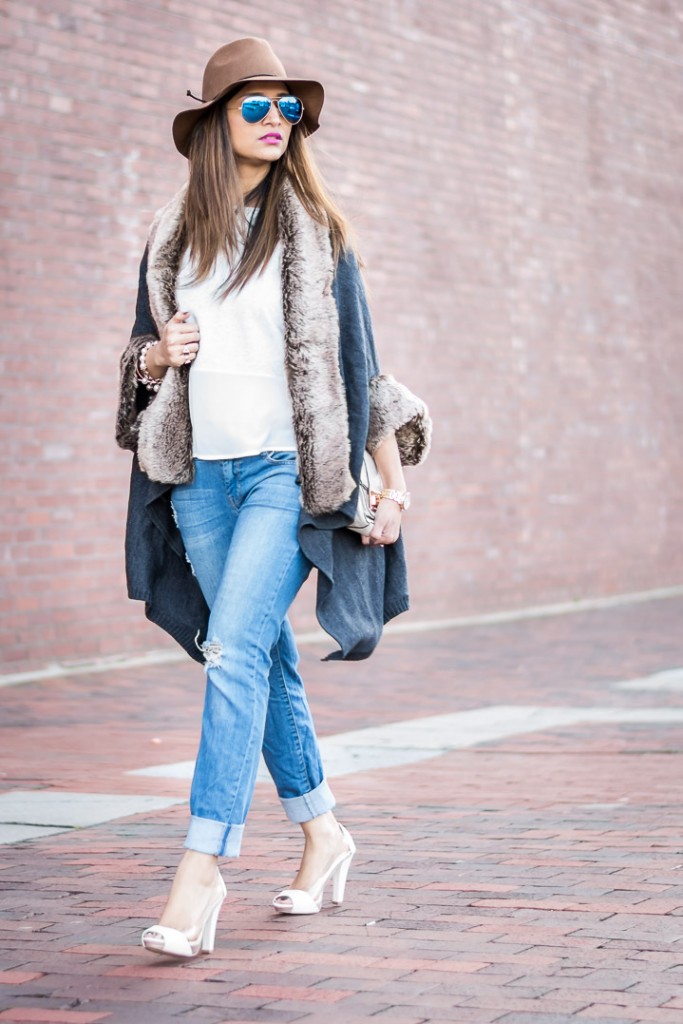 TRANSITIONING OVER TO SPRING WITH FUR AND HAT | Snazzy Bellanista